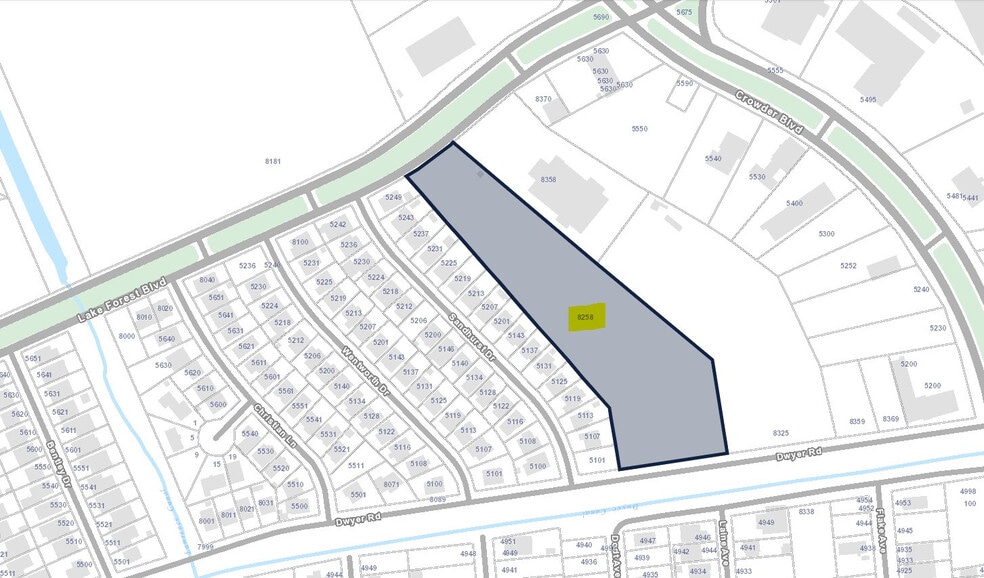 8258 Lake Forest Blvd, New Orleans, LA for sale - Plat Map - Image 2 of 4