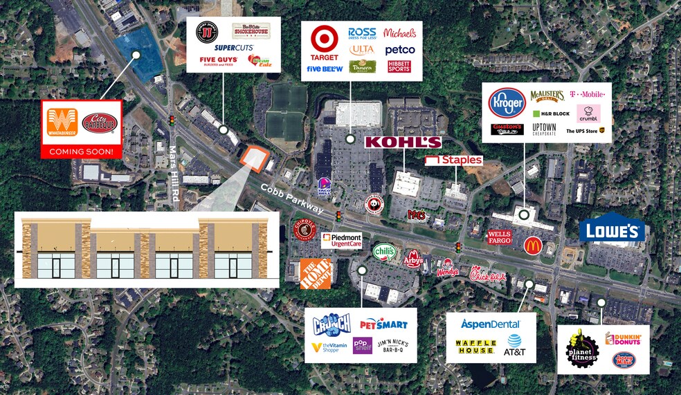 3436 Cobb Pkwy N, Acworth, GA à louer - Photo du bâtiment - Image 2 de 3