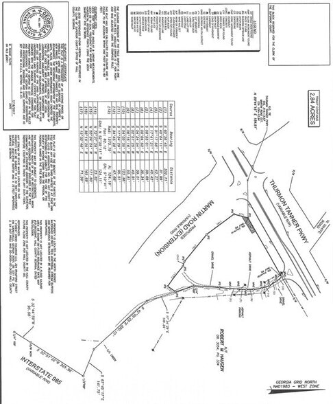 4265 Thurmon Tanner Pky, Flowery Branch, GA à vendre - Plan cadastral - Image 2 de 4