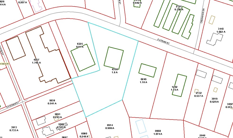 308 E Atkins St, Dobson, NC for sale - Plat Map - Image 2 of 2