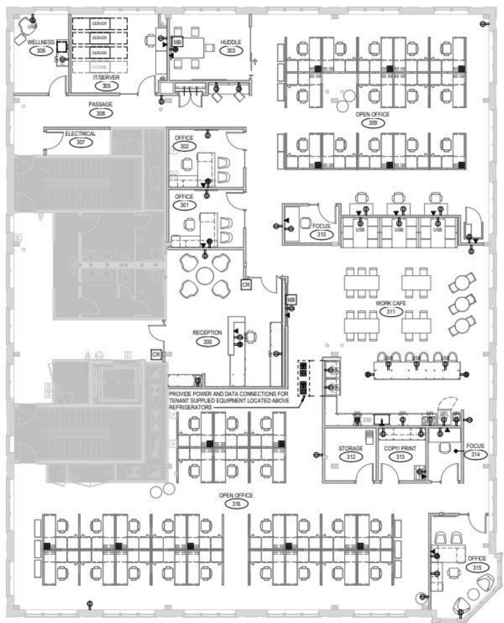 705 Genesee St, Delafield, WI à louer Plan d’étage- Image 1 de 7