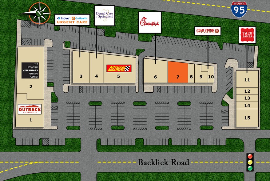 6651 Backlick Rd, Springfield, VA à louer - Plan de site - Image 2 de 2