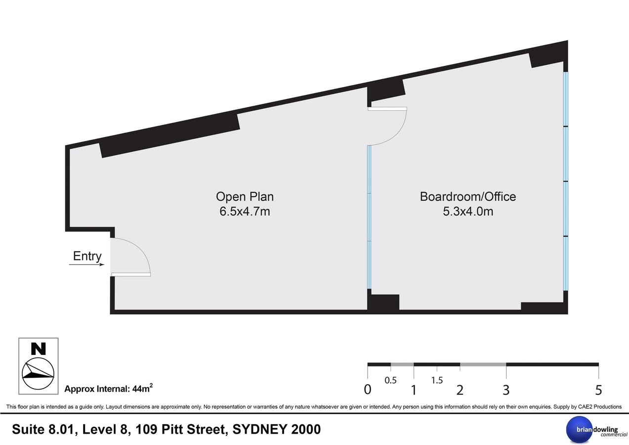 109 Pitt St, Sydney, NSW 2000 - Unit 8.01 - - Floor Plan - Image 1 of 5