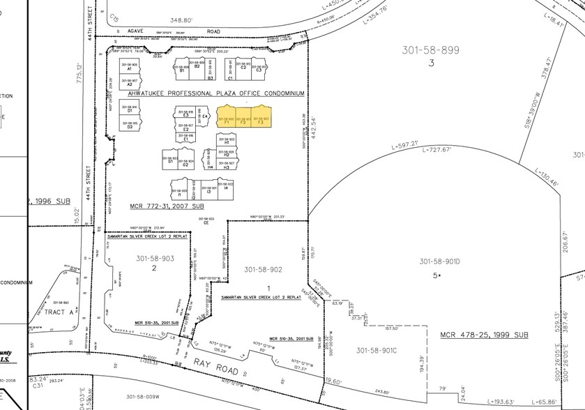 4425 E Agave Rd, Phoenix, AZ for sale - Plat Map - Image 2 of 9