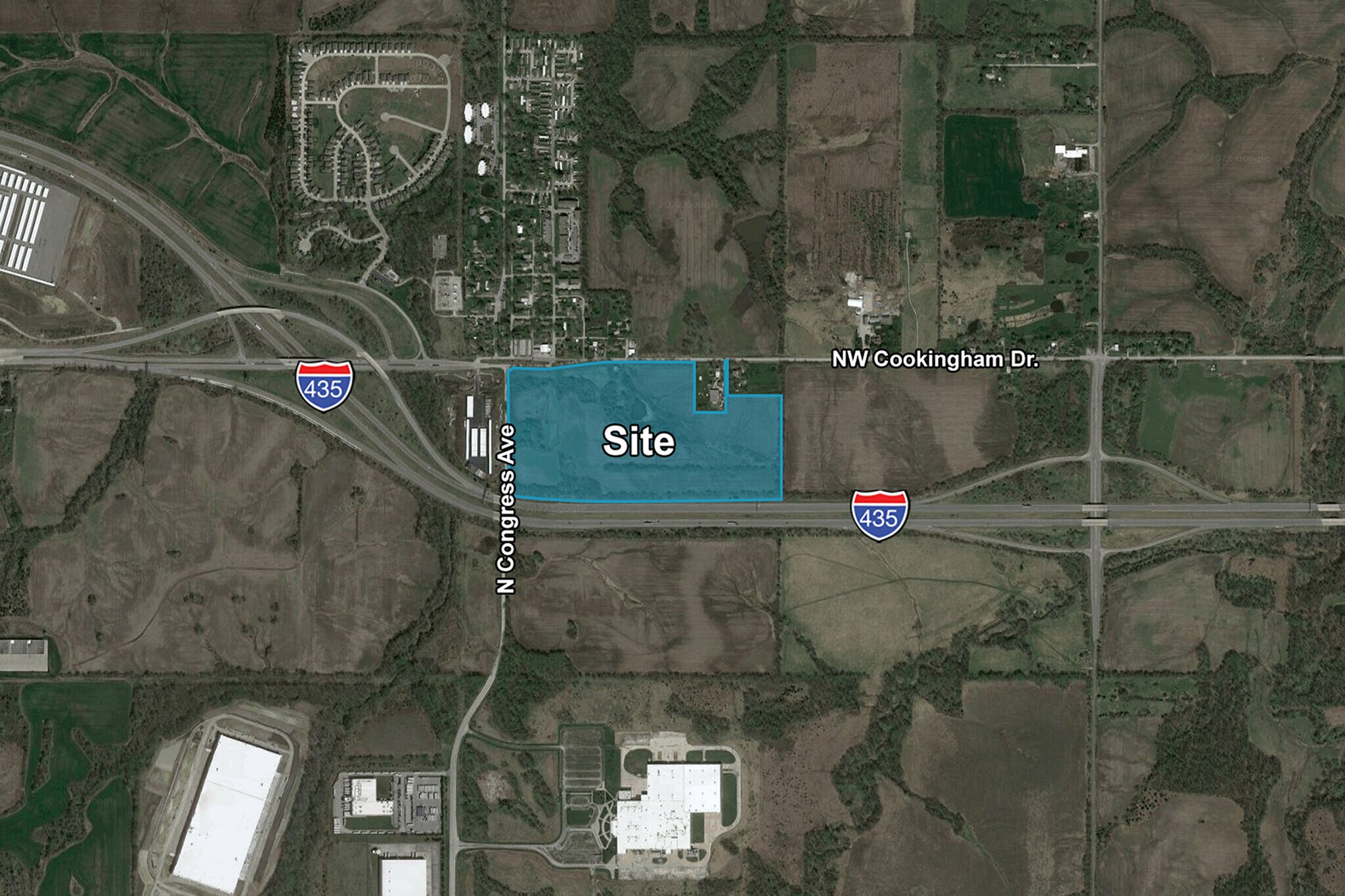 North Congress Ave & NW Cookingham Dr., Kansas City, MO for sale Aerial- Image 1 of 1