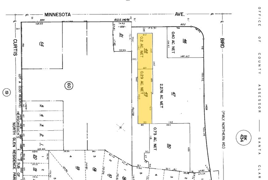 1409-1471 Bird Ave, San Jose, CA à louer - Plan cadastral - Image 2 de 6