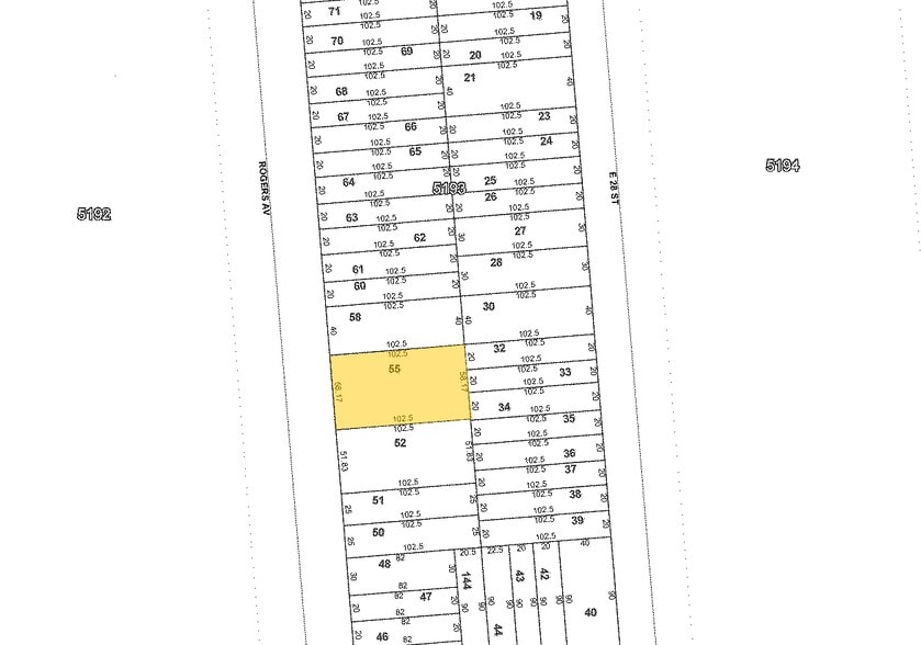 1167 Rogers Ave, Brooklyn, NY for sale - Plat Map - Image 3 of 6