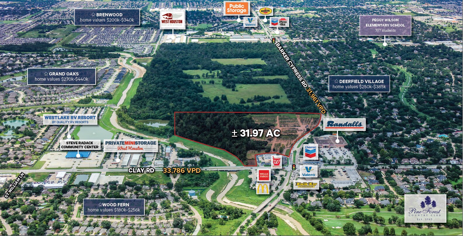 4300 Barker Cypress Rd, Houston, TX à vendre Aérien- Image 1 de 5