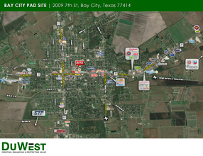 2009 7th St, Bay City, TX - Aérien  Vue de la carte