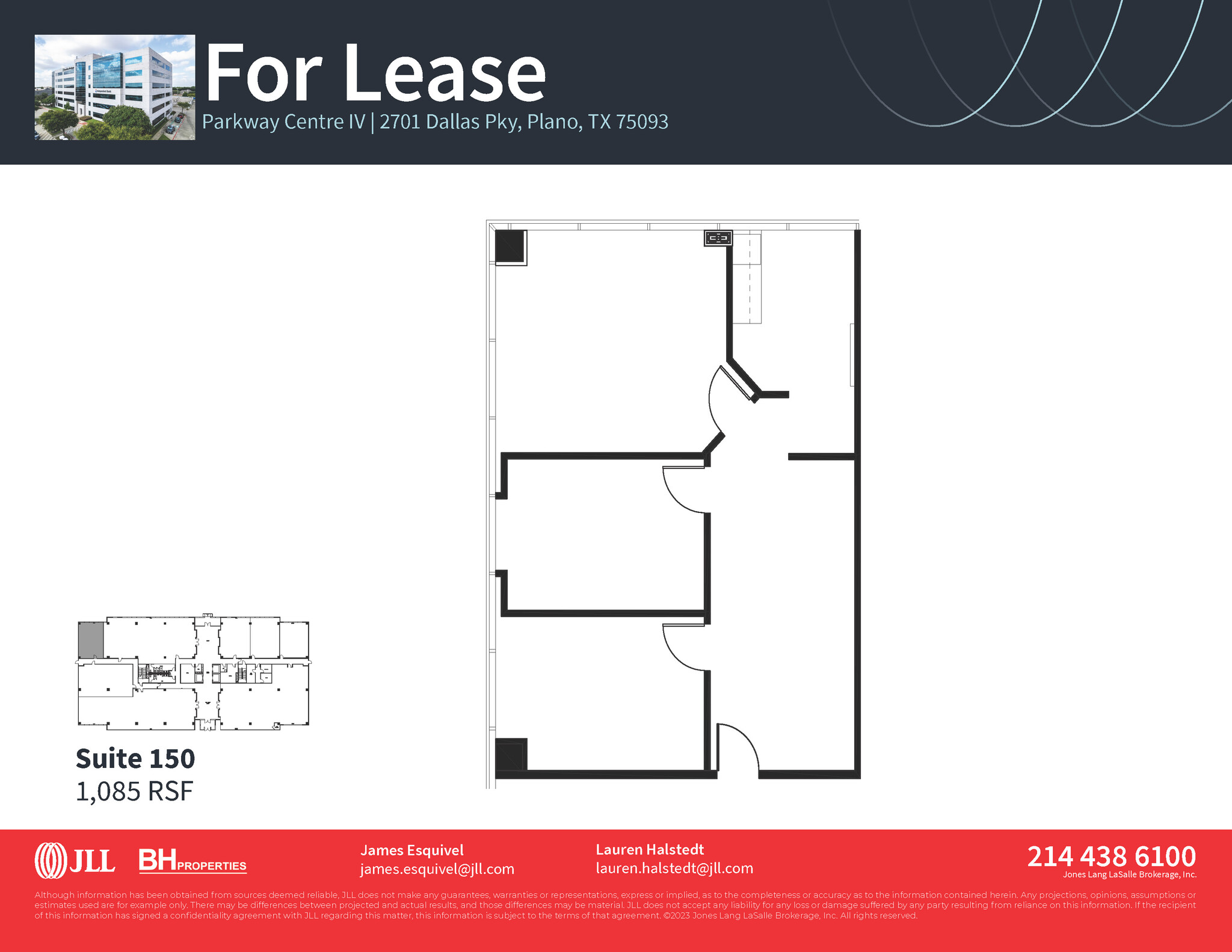 2701 Dallas Pky, Plano, TX à louer Plan d  tage- Image 1 de 1