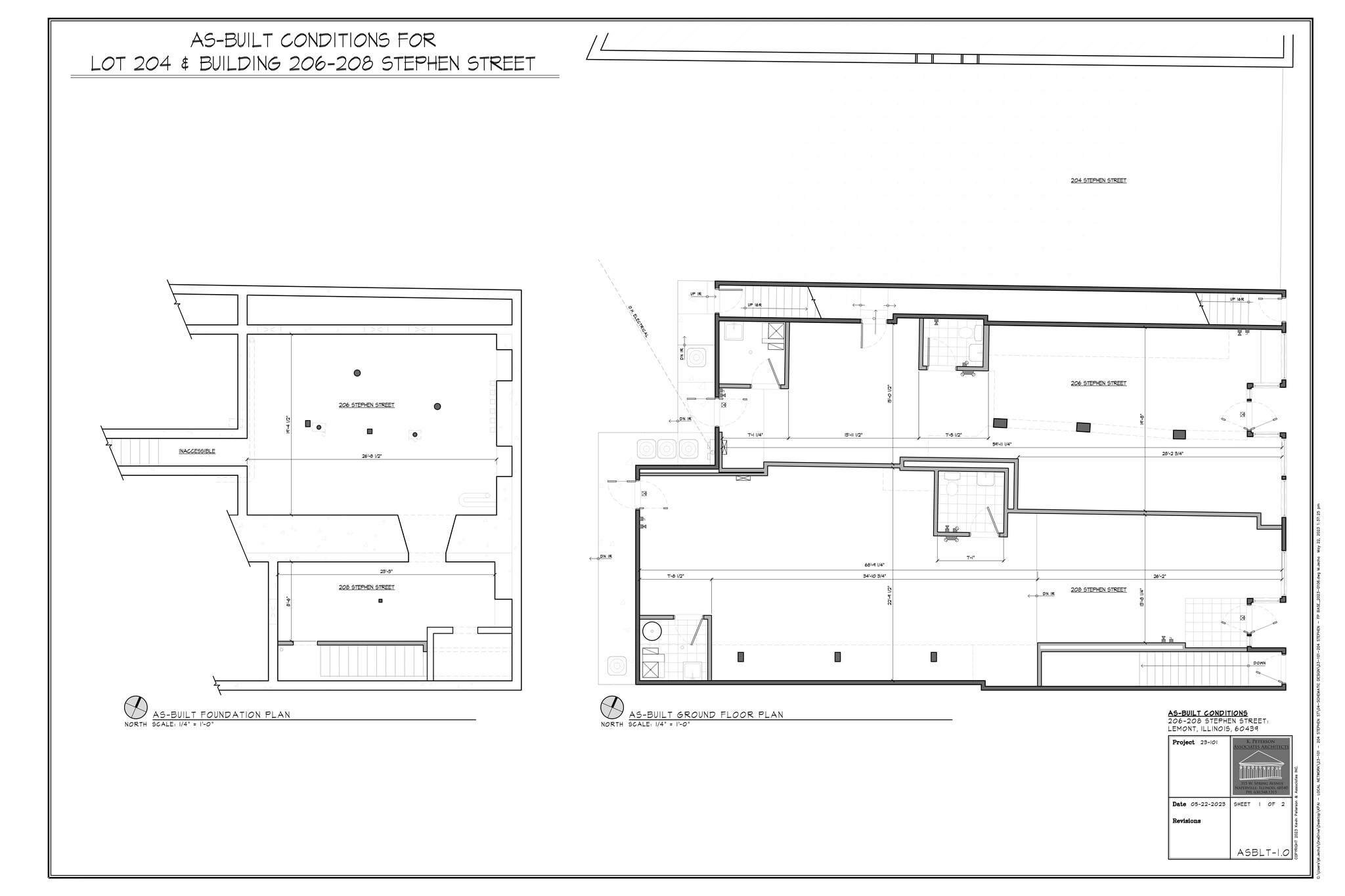 206-208 Stephen St, Lemont, IL for lease Site Plan- Image 1 of 1