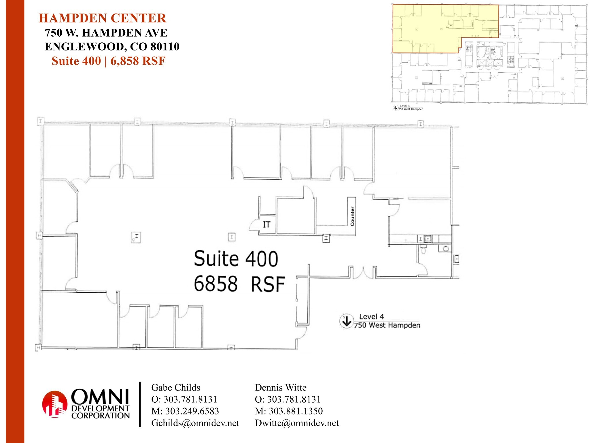 750 W Hampden Ave, Englewood, CO for lease Site Plan- Image 1 of 1
