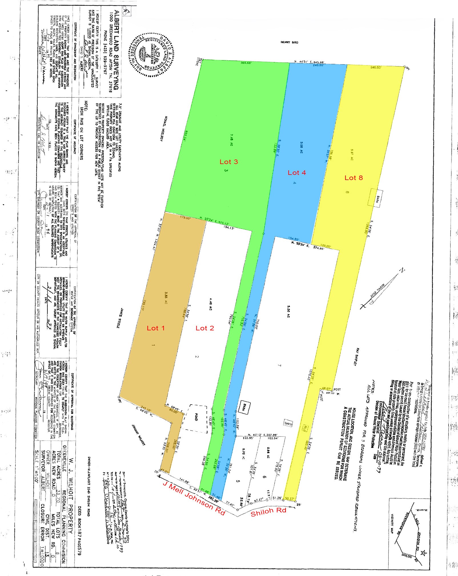 2570 Shiloh Rd, Greeneville, TN for sale Plat Map- Image 1 of 4