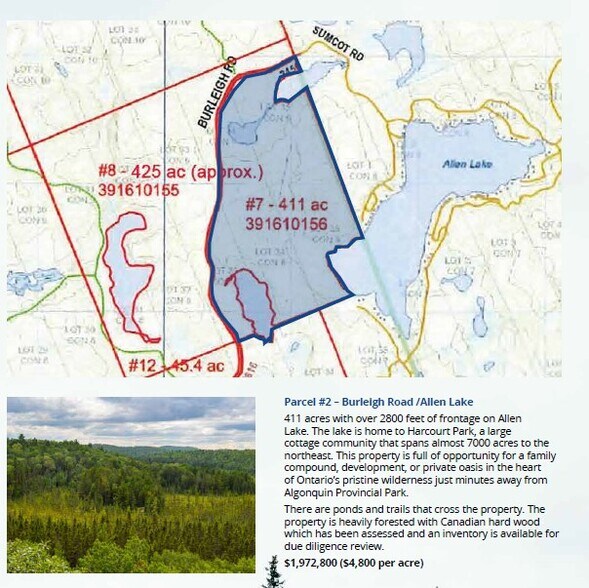 Burleigh Road /Allen Lake, Haliburton, ON for sale - Primary Photo - Image 1 of 1