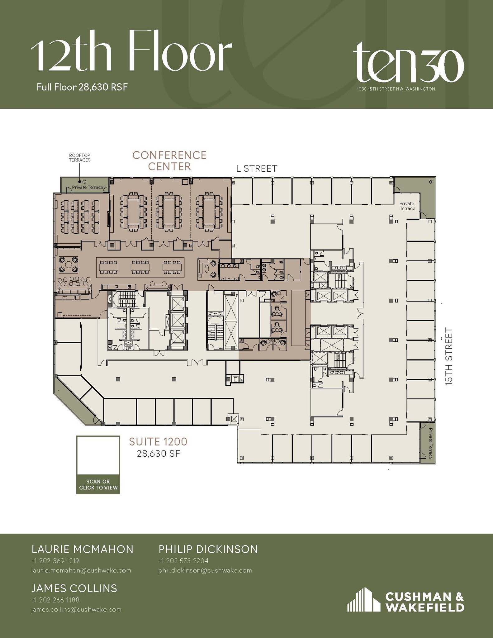 1030 15th St NW, Washington, DC à louer Plan d’étage- Image 1 de 1