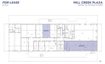38 Miller Ave, Mill Valley, CA à louer Plan d’étage- Image 1 de 1