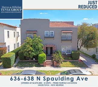 More details for 636 N Spaulding Ave, Los Angeles, CA - Multifamily for Sale