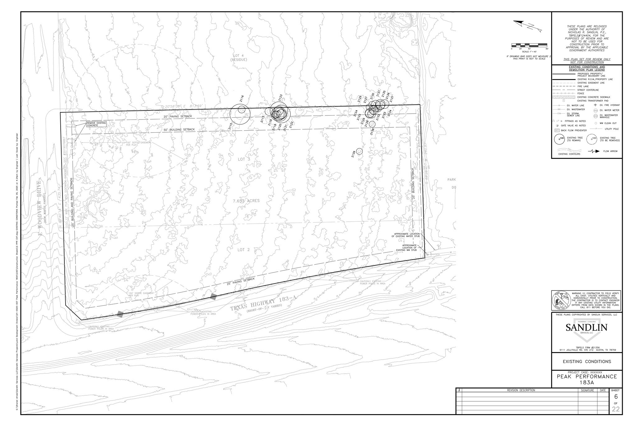 7962 183A, Leander, TX à vendre Plan de site- Image 1 de 3