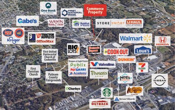 590 Commerce Dr, Cookeville, TN - AERIAL  map view