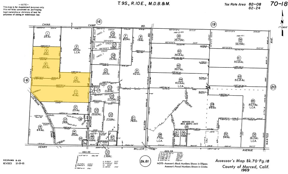 12389 Monroe Ave, Los Banos, CA à vendre - Plan cadastral - Image 1 de 1