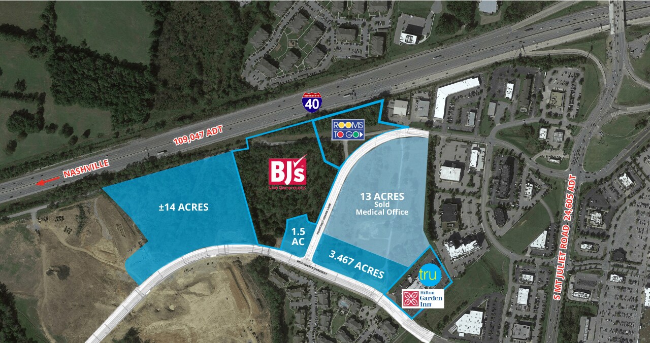 302 Adams St, Mount Juliet, TN for sale Aerial- Image 1 of 4