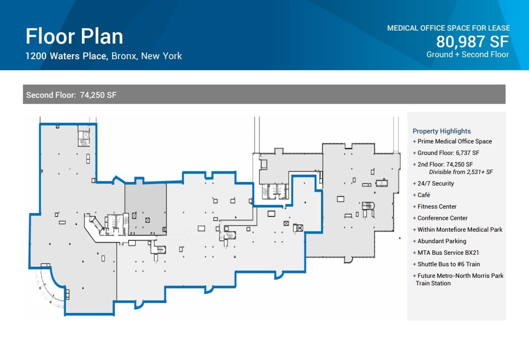1200 Waters Pl, Bronx, NY for lease Floor Plan- Image 1 of 1