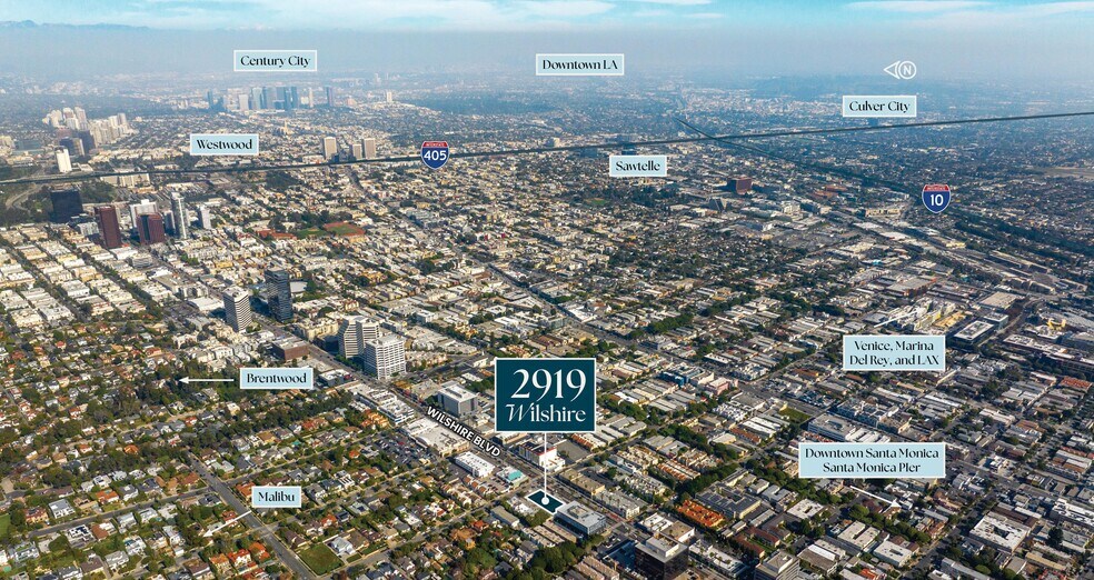 2919 Wilshire Blvd, Santa Monica, CA à vendre - Aérien - Image 2 de 3