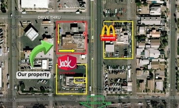 717-723 S Imperial Ave, Calexico, CA - Aerial  map view