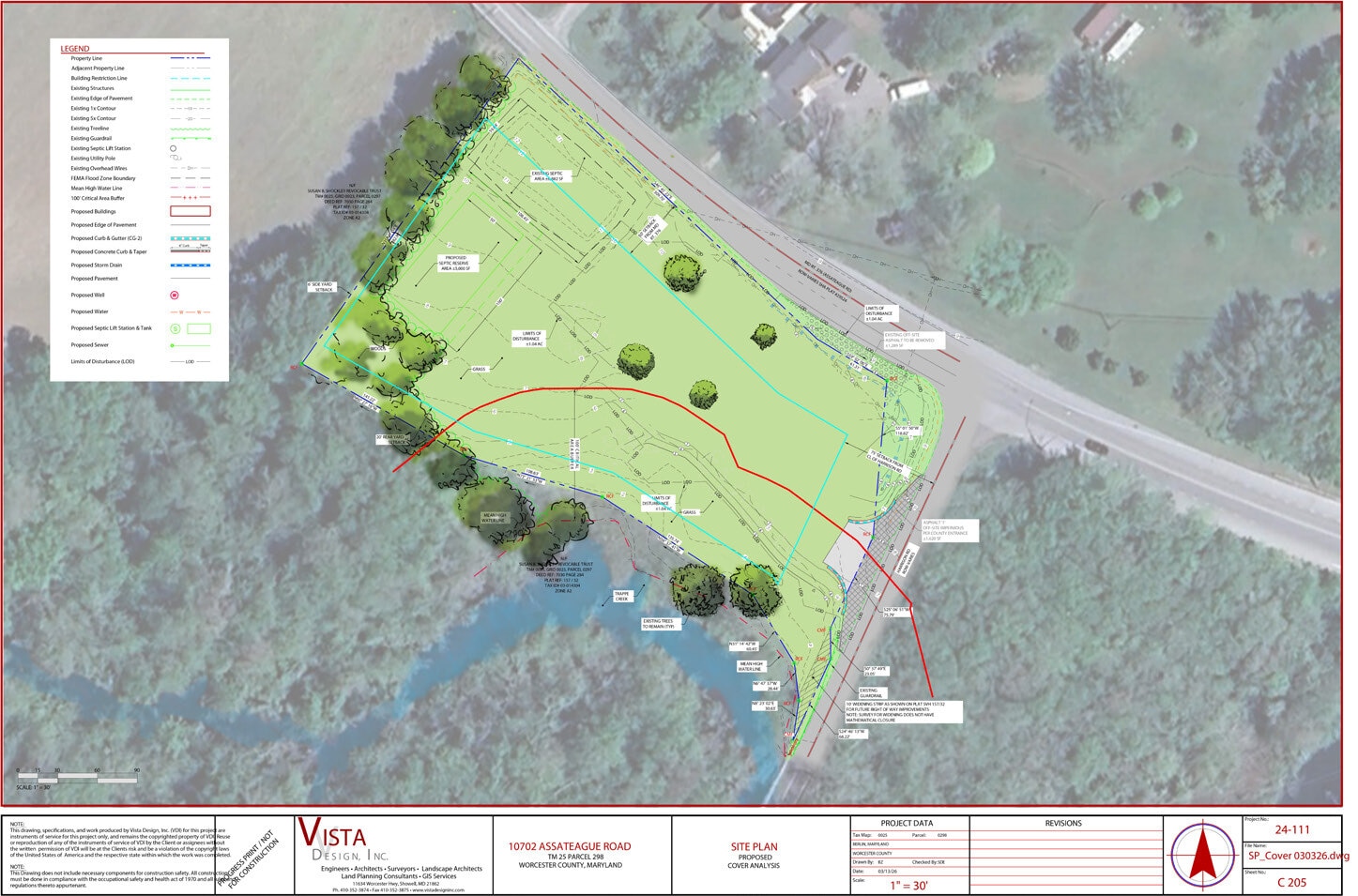 10702 Assateague Rd, Berlin, MD à louer Plan de site- Image 1 de 2