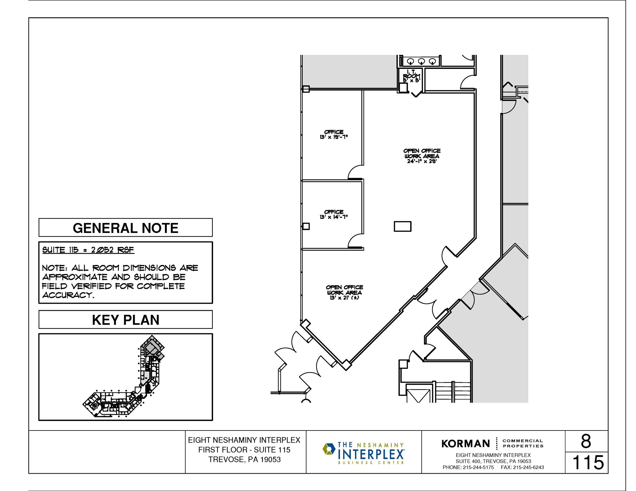 8 Neshaminy Interplex, Trevose, PA à louer Plan d  tage- Image 1 de 1