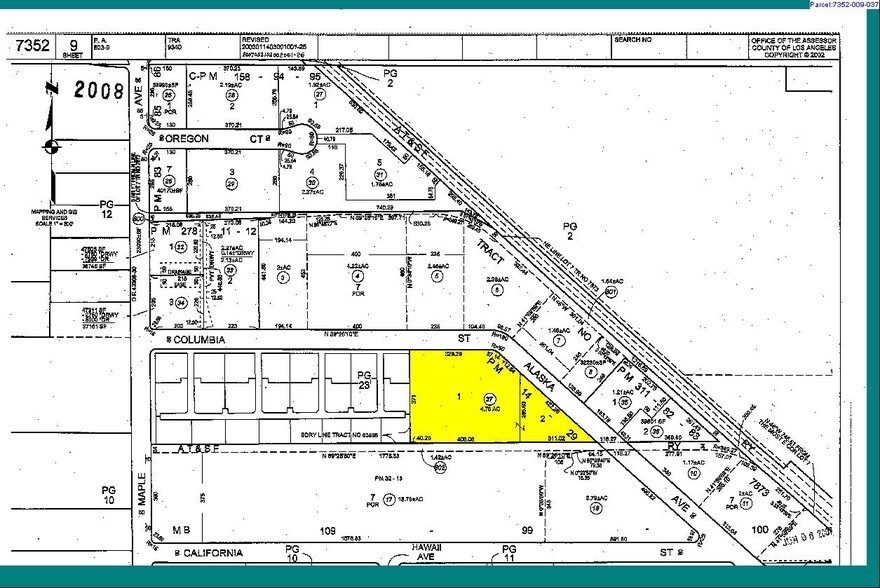 2610-2660 Columbia St, Torrance, CA à louer - Plan cadastral - Image 2 de 7