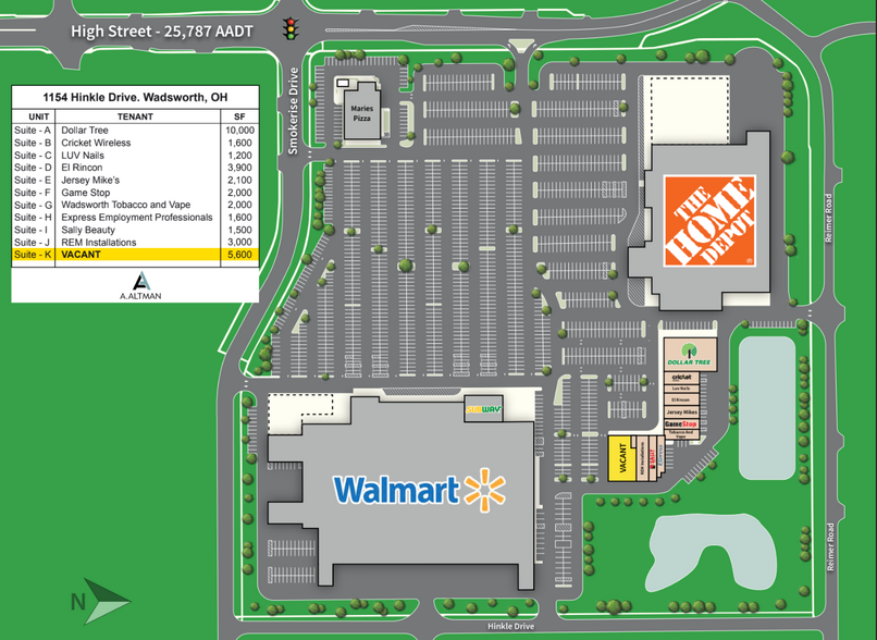 1058 Reimer Rd, Wadsworth, OH for lease - Site Plan - Image 2 of 11