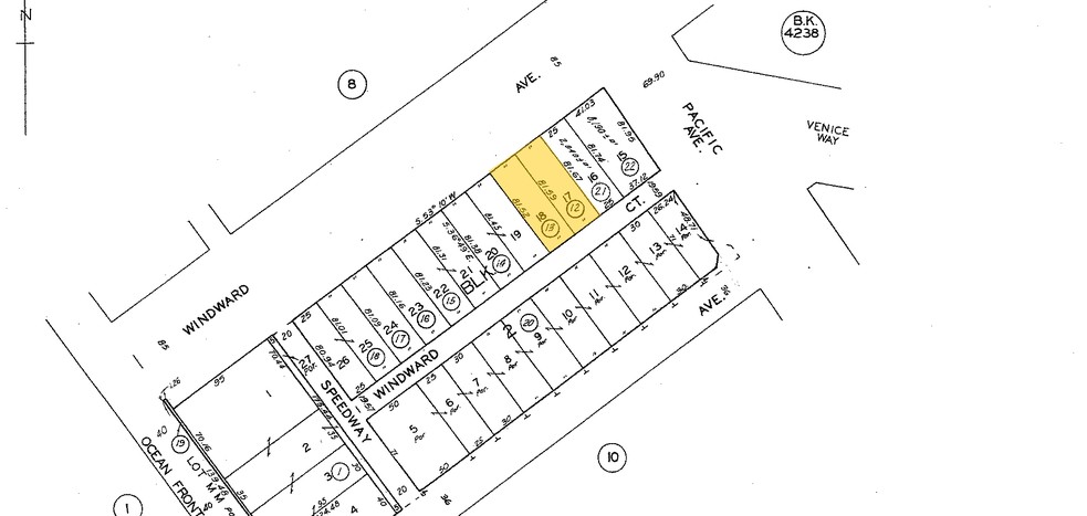 66 1/2 Windward Ave, Venice, CA à vendre - Plan cadastral - Image 1 de 1