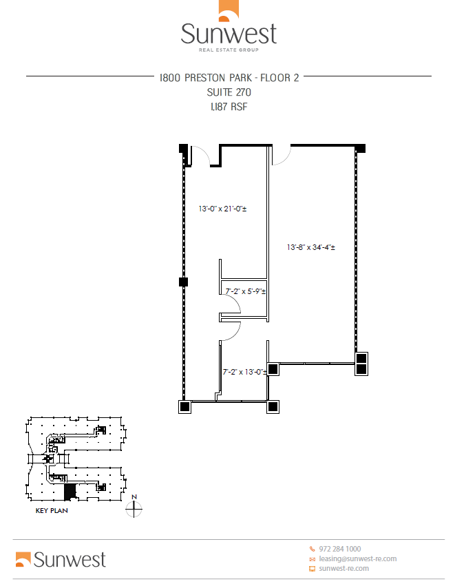 1800 Preston Park Blvd, Plano, TX à louer Plan d  tage- Image 1 de 1