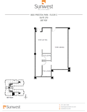 1800 Preston Park Blvd, Plano, TX à louer Plan d  tage- Image 1 de 1