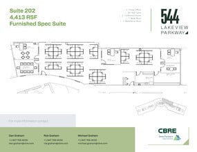 544 Lakeview Pky, Vernon Hills, IL for lease Floor Plan- Image 1 of 2