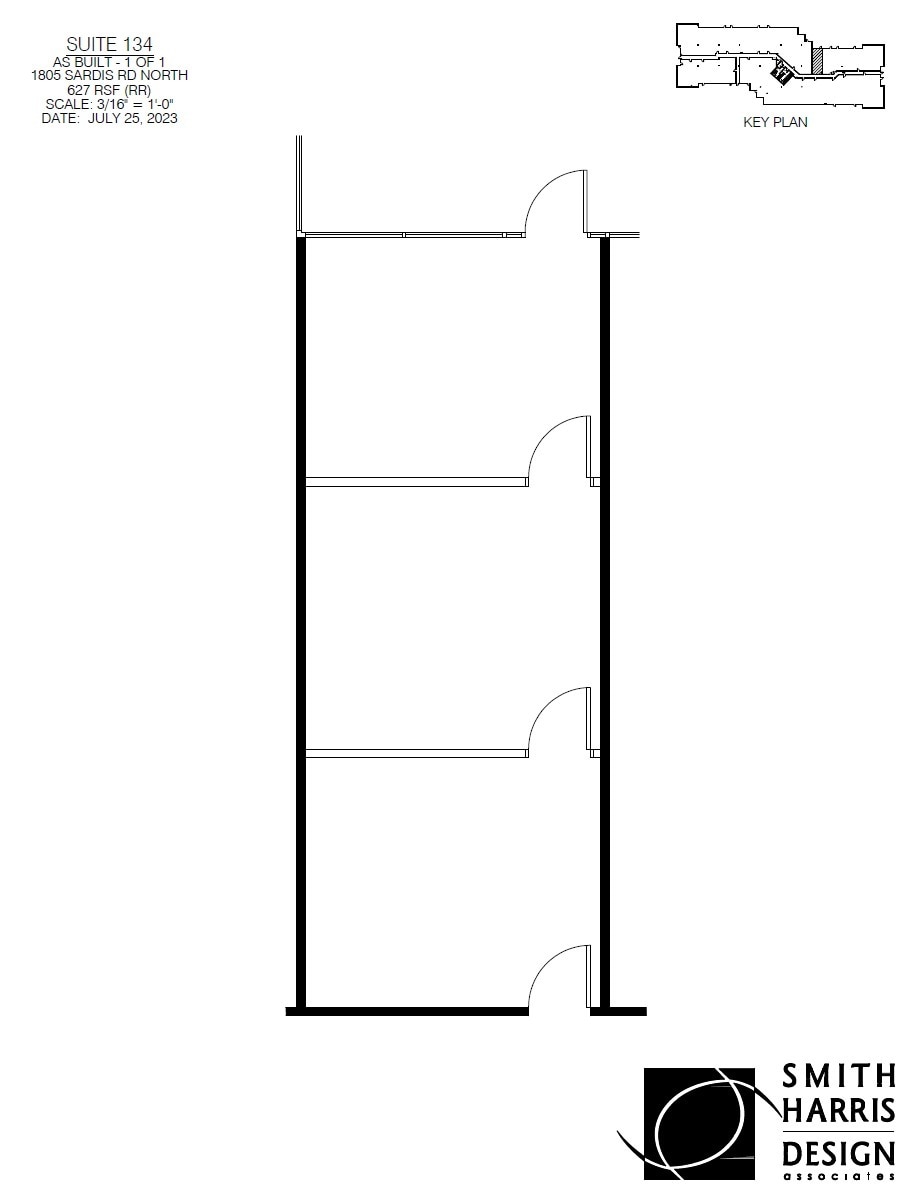 1805 Sardis Rd N, Charlotte, NC à louer Plan d’étage- Image 1 de 1