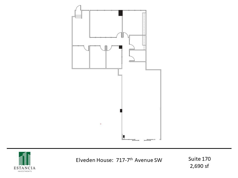 717 7th Ave SW, Calgary, AB à louer Plan d’étage- Image 1 de 6