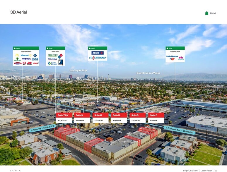 3421 E Tropicana Ave, Las Vegas, NV for lease - Building Photo - Image 1 of 4