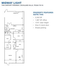 7450-7470 Dogwood Park, Richland Hills, TX for lease Floor Plan- Image 1 of 1