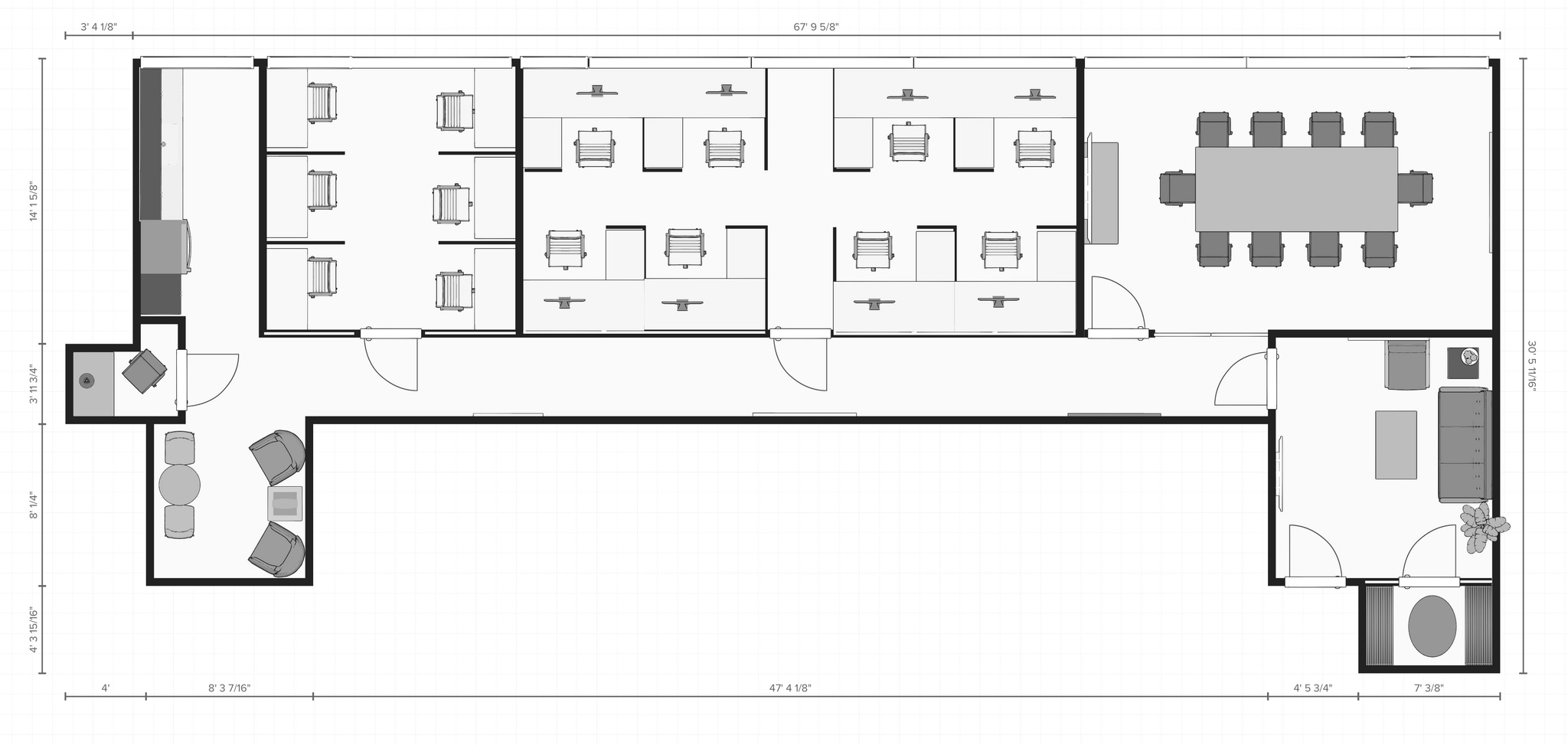 8405 Pershing Dr, Los Angeles, CA for lease Typical Floor Plan- Image 1 of 13