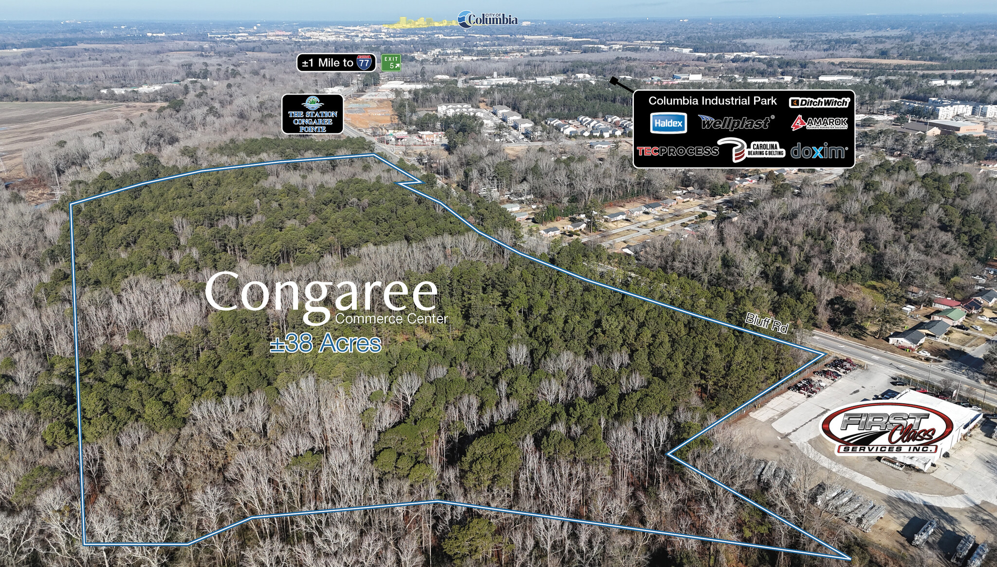 4201 Bluff Rd, Columbia, SC à louer Aérien- Image 1 de 3