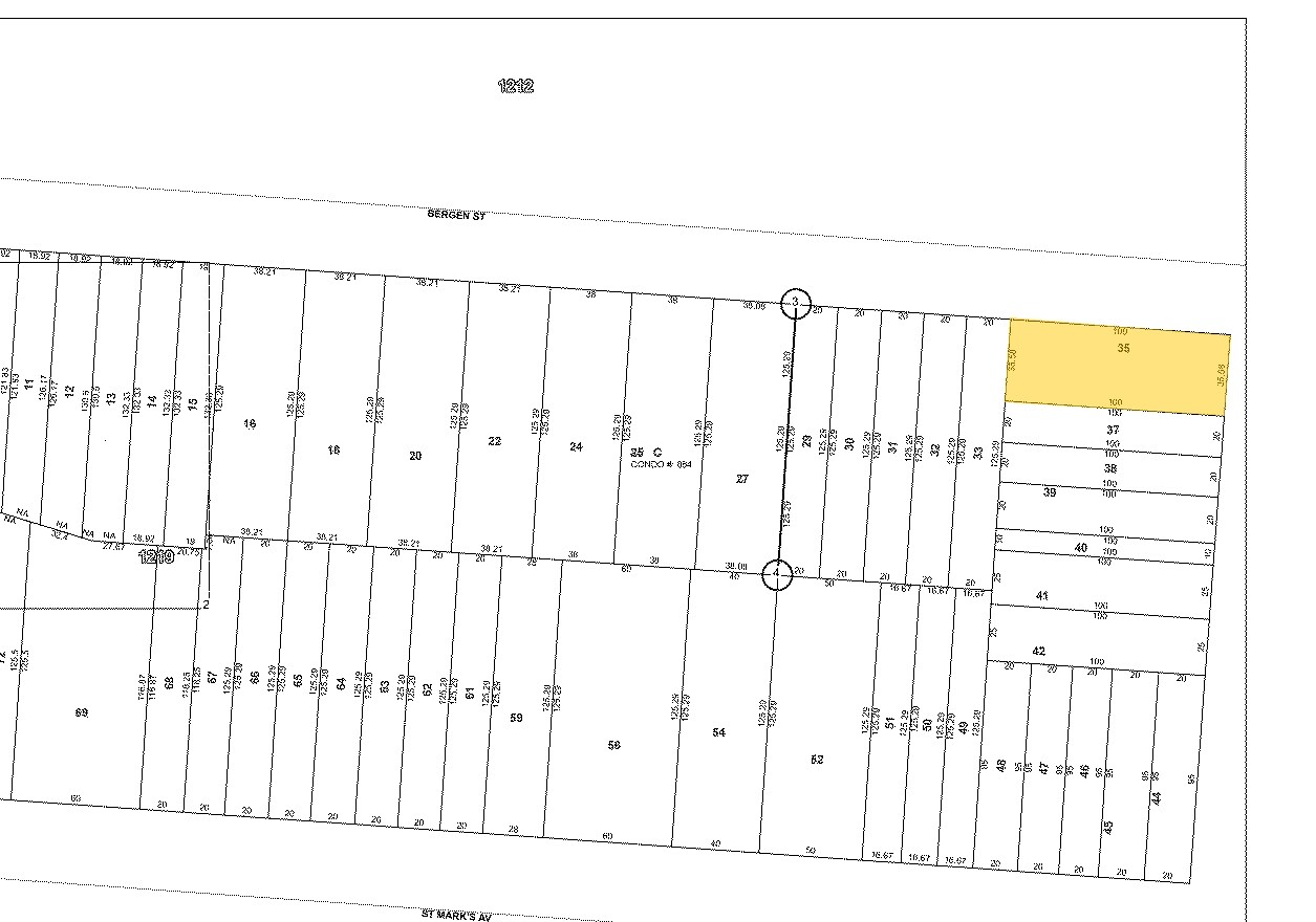 656 Nostrand Ave, Brooklyn, NY for sale Plat Map- Image 1 of 1