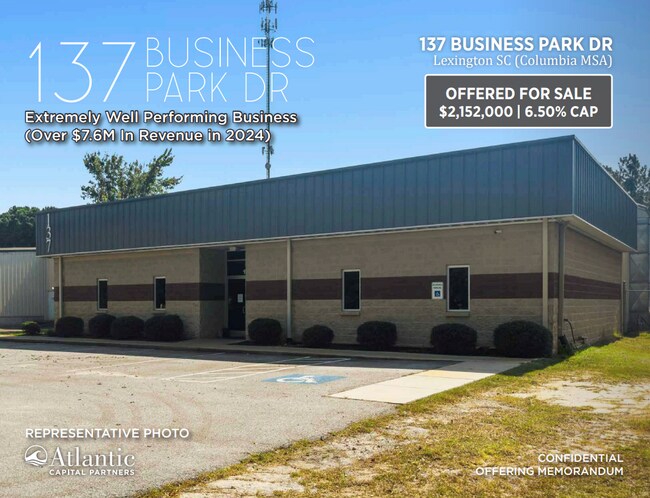 Plus de détails pour 137 Business Park Dr, Lexington, SC - Industriel à vendre