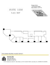 1100 Poydras St, New Orleans, LA à louer Plan de site- Image 1 de 1
