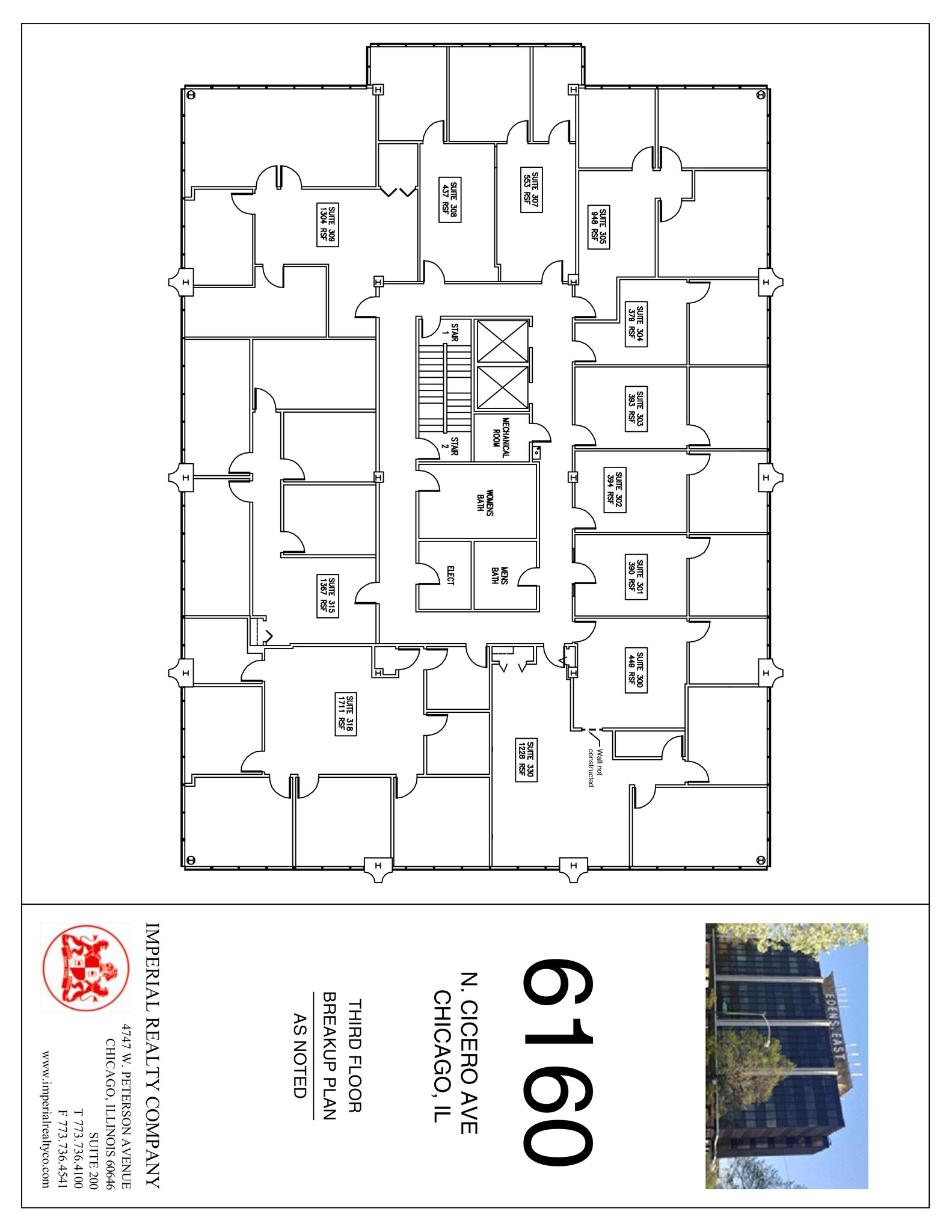 6160 N Cicero Ave, Chicago, IL à louer Plan de site- Image 1 de 1