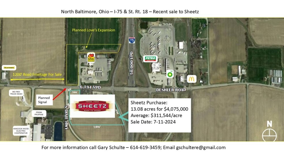 Deshler Rd, North Baltimore, OH for sale - Building Photo - Image 2 of 6