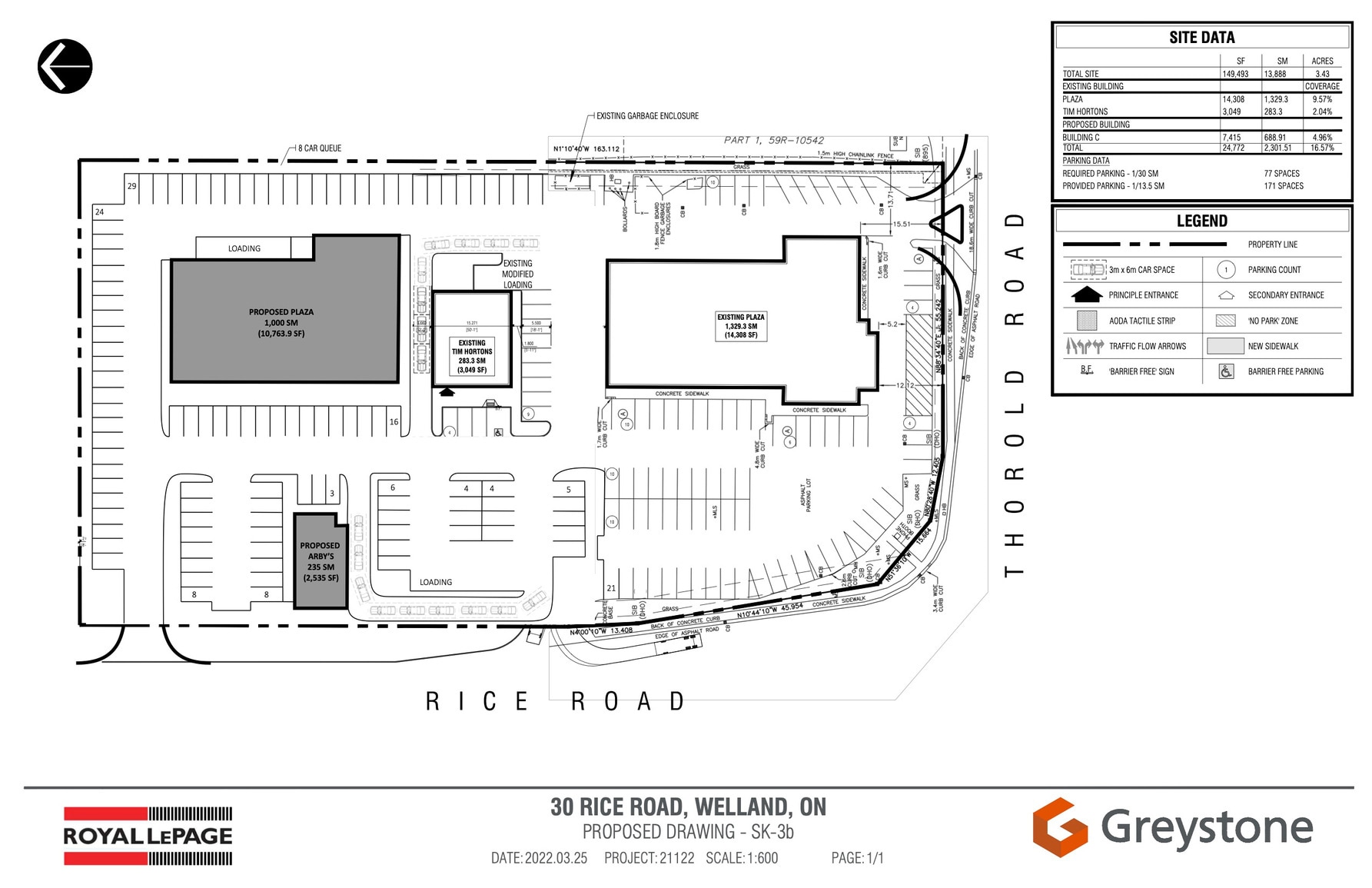 30 Rice Rd, Welland, ON à louer Plan de site- Image 1 de 1