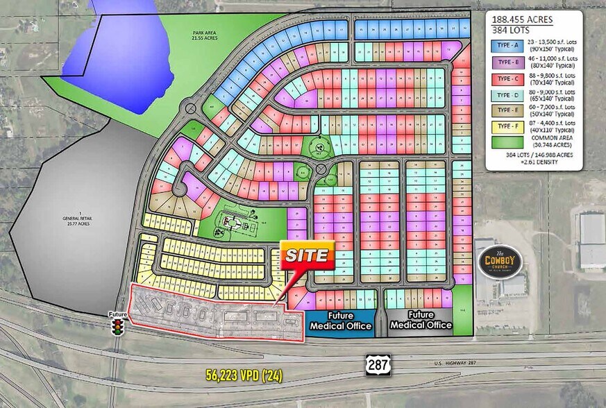 NEQ US-287 & Black Champ Rd, Waxahachie, TX à louer - Plan de site - Image 1 de 2