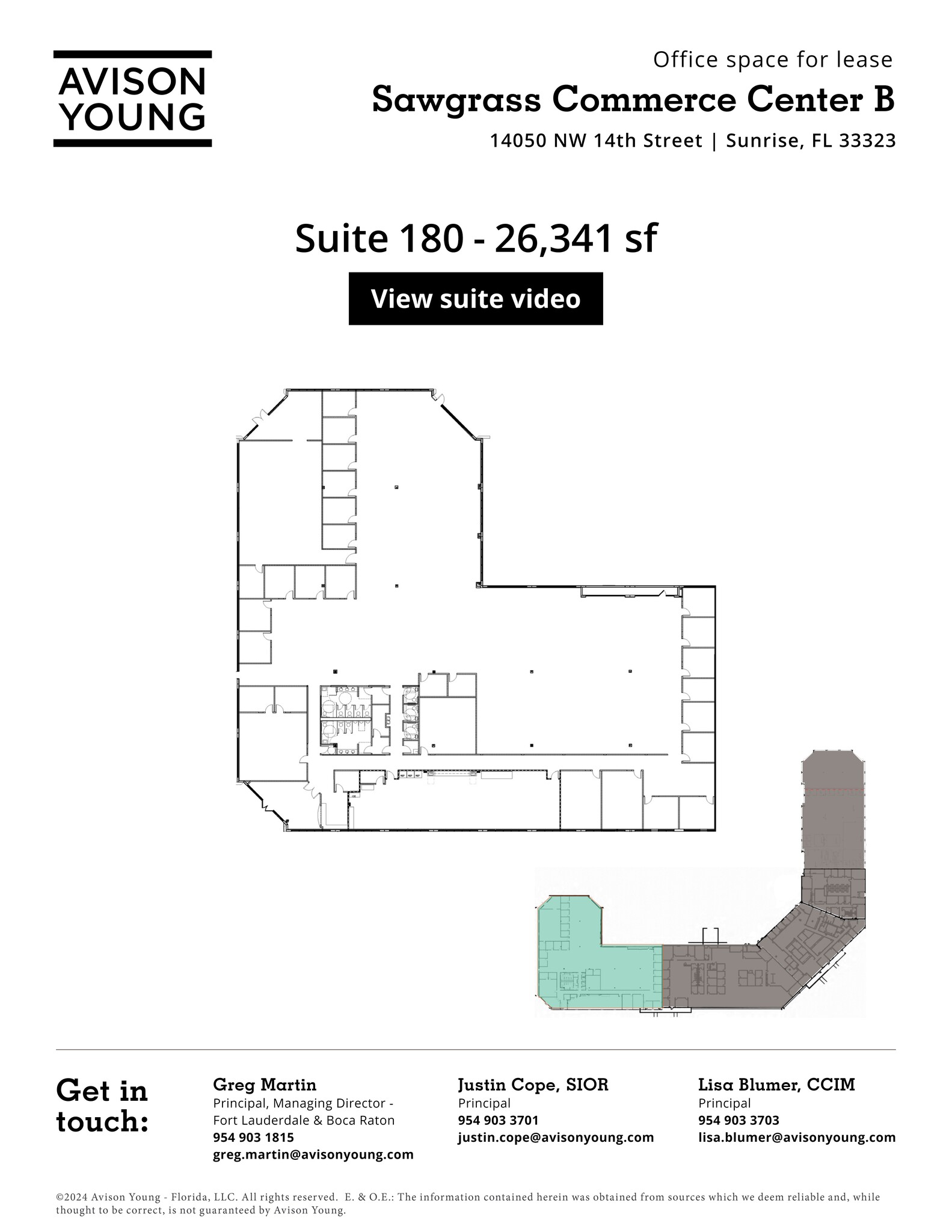 14050 NW 14th St, Sunrise, FL à louer Plan de site- Image 1 de 1